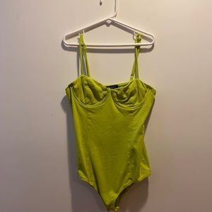 PRETTY LITTLE THING Neon Green Bodysuits